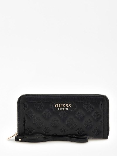 Guess Abey Debossed-logo Maxi Penazenky Damske Čierne | SK-075975