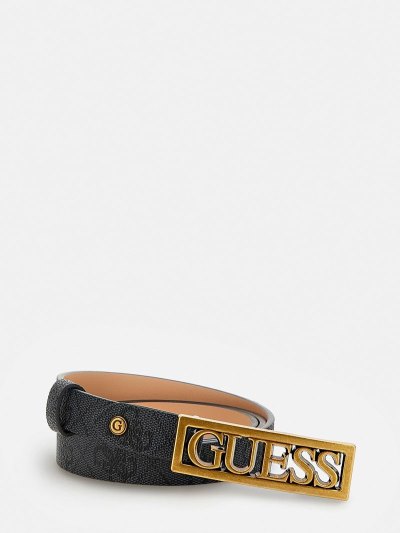 Guess Alexie 4g Logo Belt Opasky Damske Siva | SK-161027