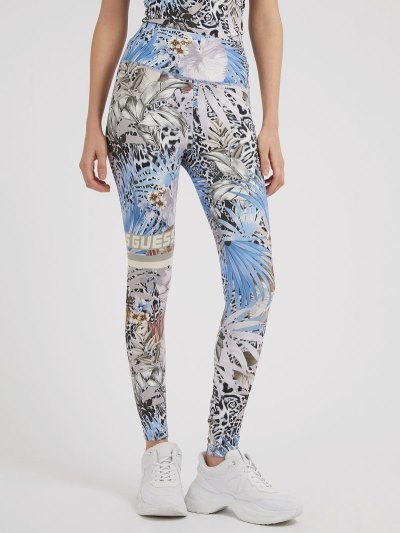 Guess All Over Print Leginy Damske Viacfarebný | SK-962663