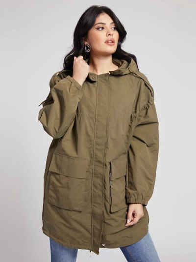 Guess Cargo Pockets Parka Damske Hnede | SK-556079