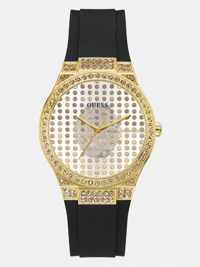 Guess Crystal Analogue Hodinky Damske Zlate | SK-041132