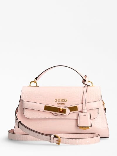 Guess Enisa Croc Print Kabelky Damske Ruzove | SK-275359