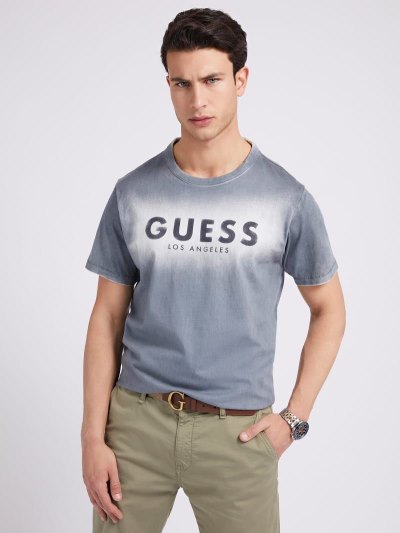 Guess Front Logo Tricko Panske Siva | SK-830517