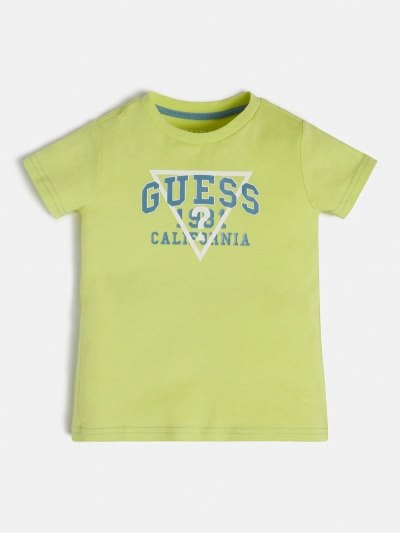 Guess Front Triangle Logo Tricko Detske Zelene | SK-217485