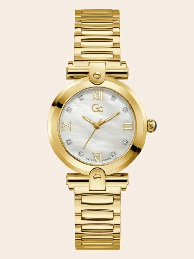 Guess GC Steel Analogue Hodinky Damske Ruzove Zlate | SK-011615