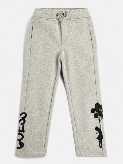 Guess Graffiti Print Jogger Pant Jogger Nohavice Detske Svetlo Siva | SK-389651