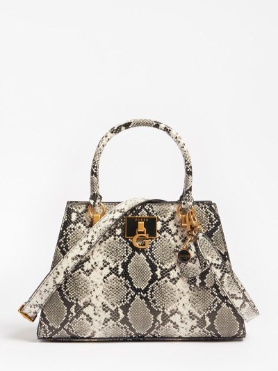 Guess Katey Python Print Kabelky Damske Čierne | LUJDL4UD