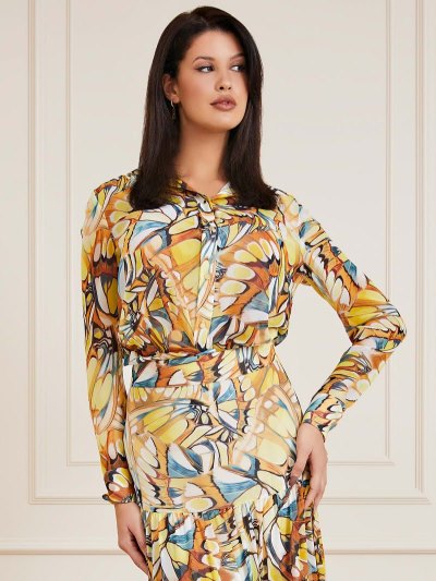 Guess Marciano All Over Print Kosele Damske Viacfarebný | SK-426176