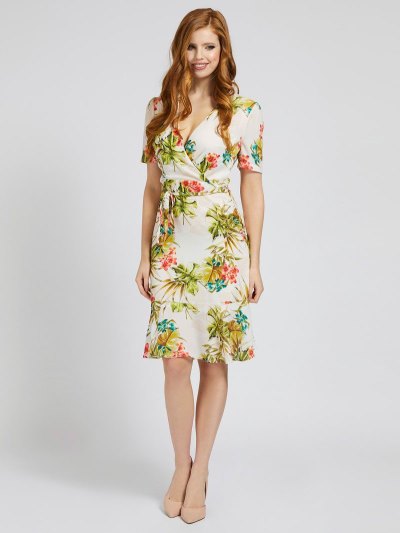 Guess Marciano Print Saty Damske Floral Fantasy | SK-284556