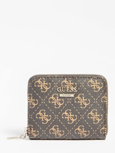 Guess Noelle 4g Logo Mini Penazenky Damske Hnede | SK-582822