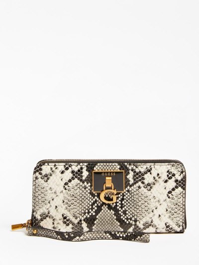 Guess Stephi Python Print Maxi Penazenky Damske Čierne | SK-258393