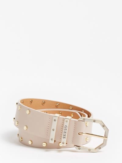 Guess Studded Belt Opasky Damske Ruzove | SK-700817