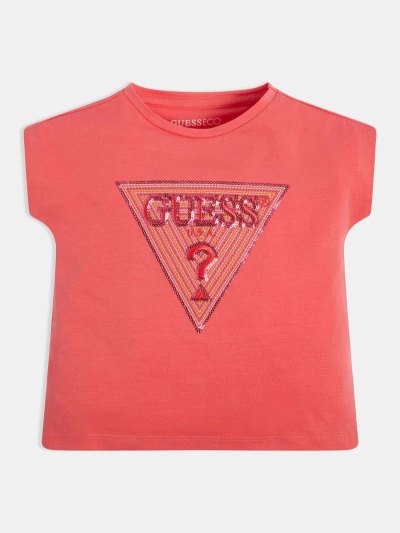 Guess Triangle Logo Tricko Detske Koralove | SK-781182