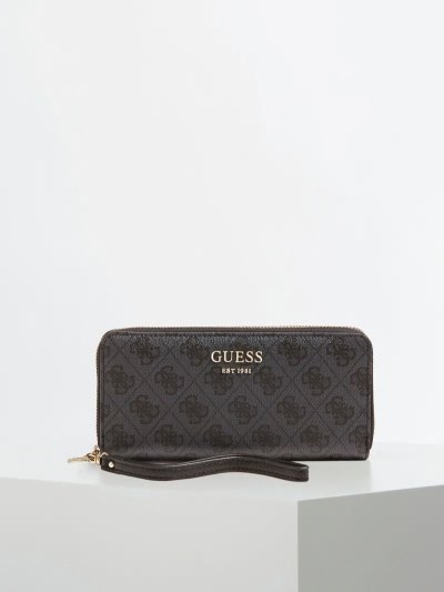 Guess Vikky Logo Penazenky Damske Tmavo Siva | SK-750601