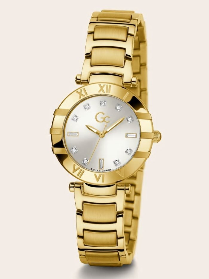 Guess GC Quartz Analogue Hodinky Damske Žlté Zlate | SK-279249