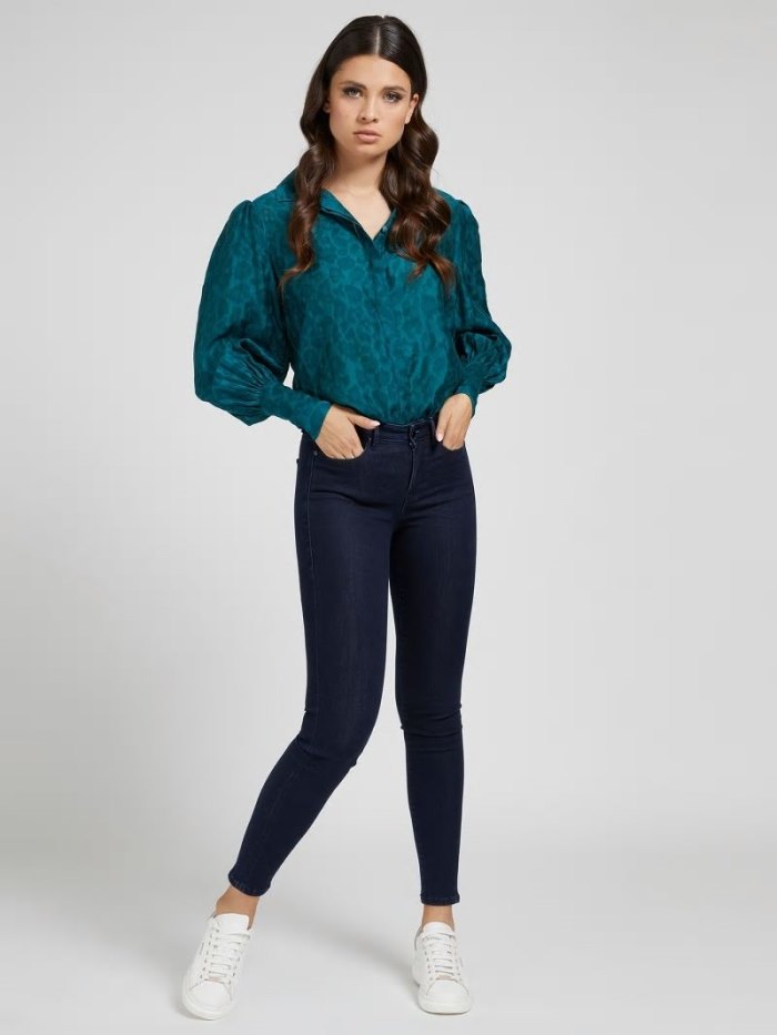 Guess Jegging Fit Oblecenie Damske Modre | SK-709362