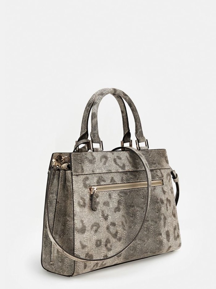 Guess Katey Python Print Kabelky Damske Siva | SK-485908