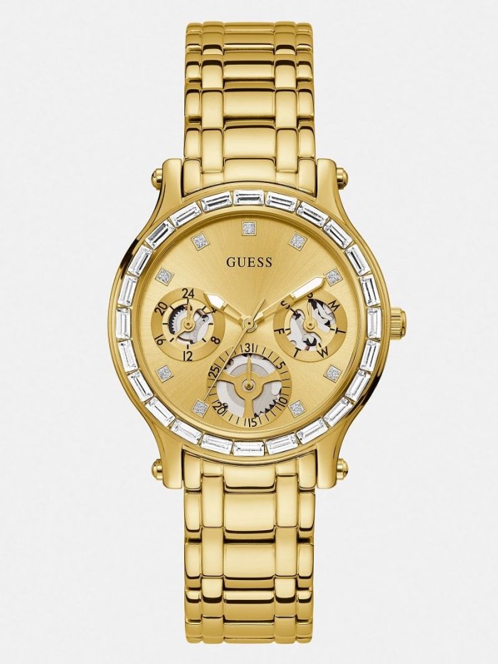 Guess Multi-function Steel Hodinky Damske Strieborne | SK-118447