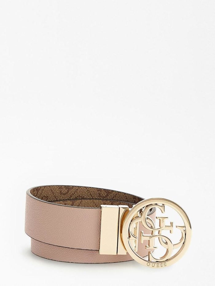 Guess Nell 4g Logo Belt Opasky Damske Ruzove | SK-983446