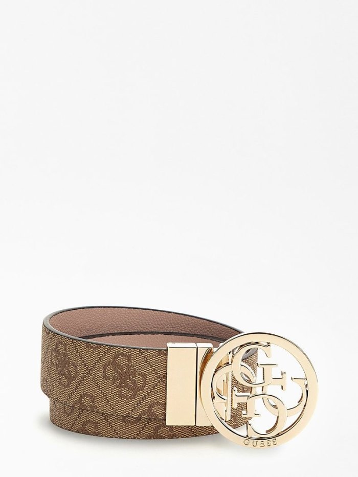 Guess Nell 4g Logo Belt Opasky Damske Ruzove | SK-983446